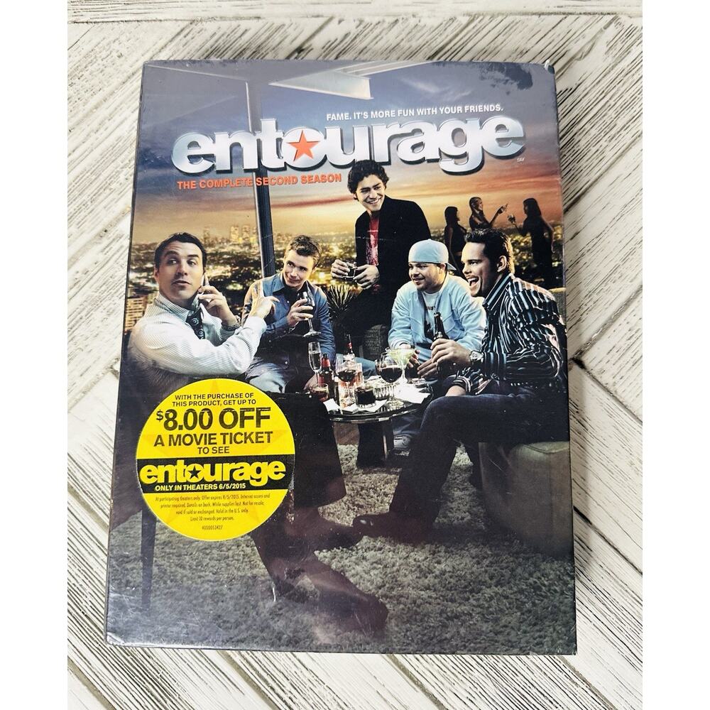 Entourage The Complete Second Season 3-Disc DVD Set 2006 HBO Ent. New Sealed